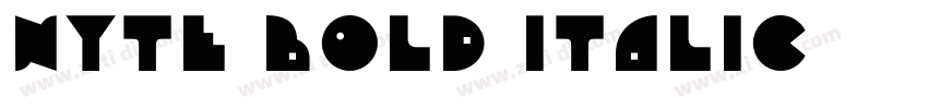 nyte bold italic字体转换